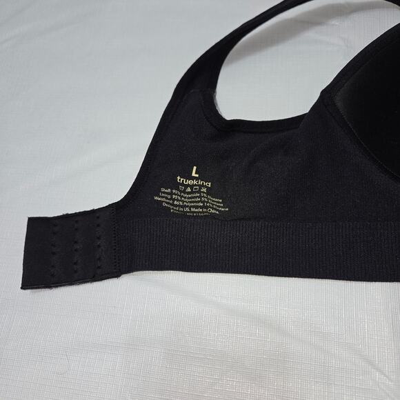 Truekind Daily Comfort Straps Wireless Shaping Bra Size Large Black - Picture 6 of 8